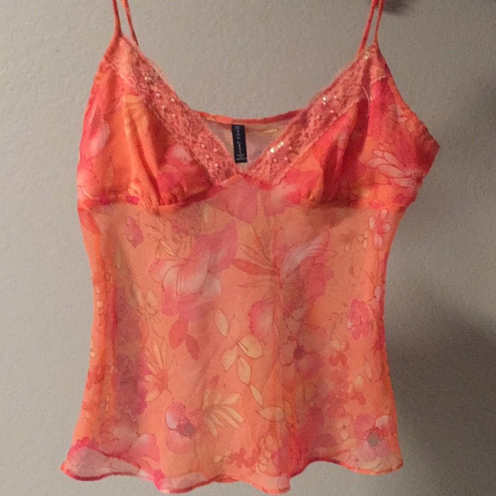 Sheer tank top